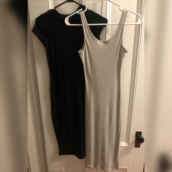 2x Long dresses bofycon black and gray XS - Picture 2 of 2